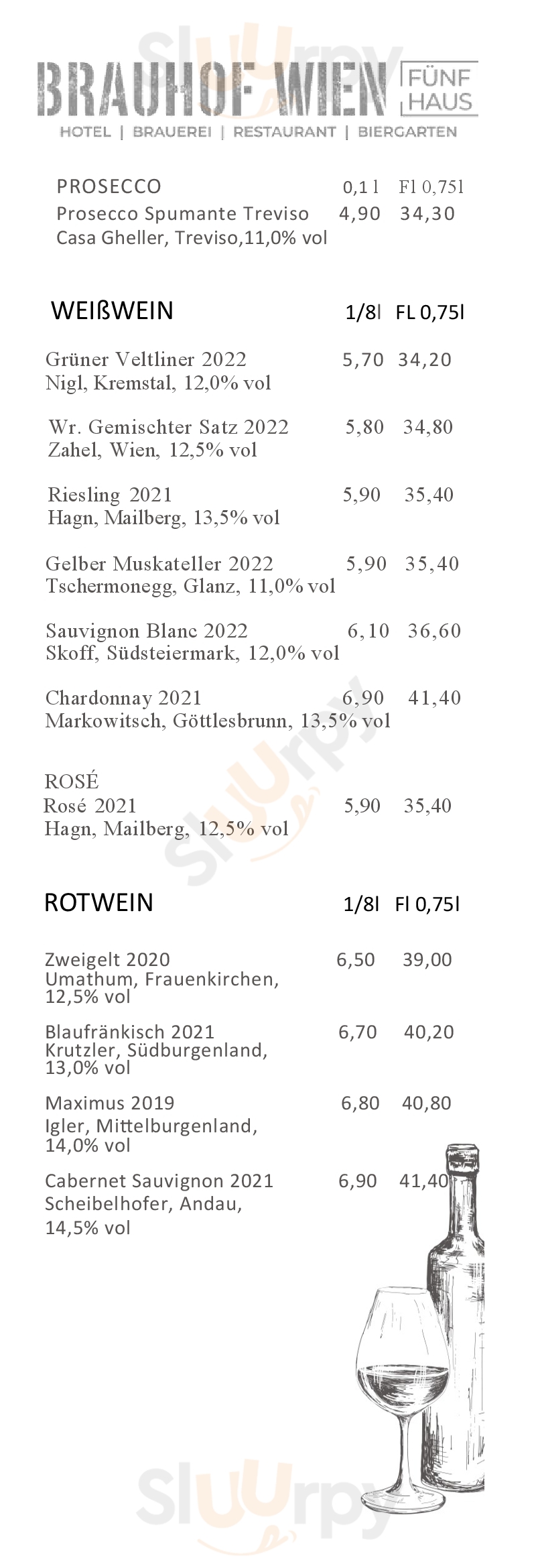 Brauhaus Wien Fünfhaus Wien Menu - 1