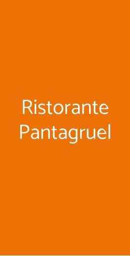 Nuovo Ristorante Pantagruel, Marina di Grosseto