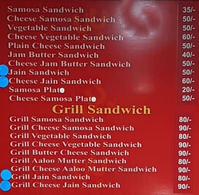 Vishal Sandwich Vadodara Menu - 1
