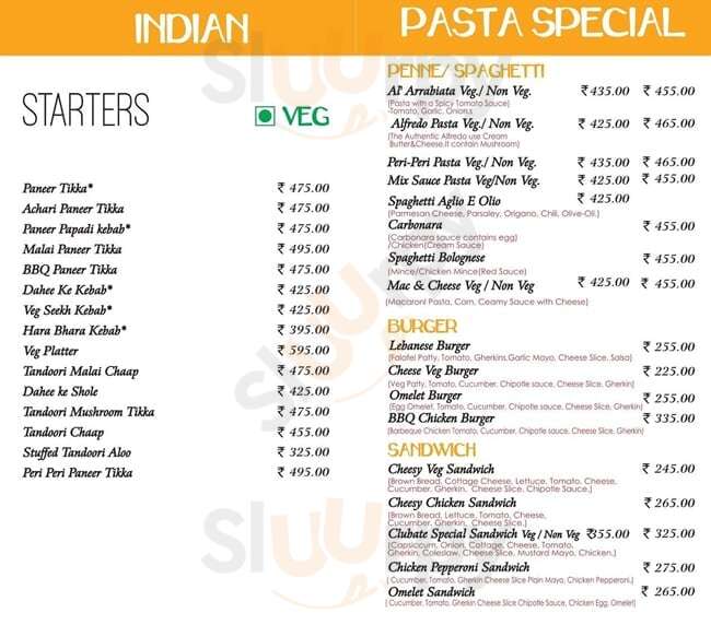Clubate Pure Vegetarian Restaurant Ghaziabad Menu - 1