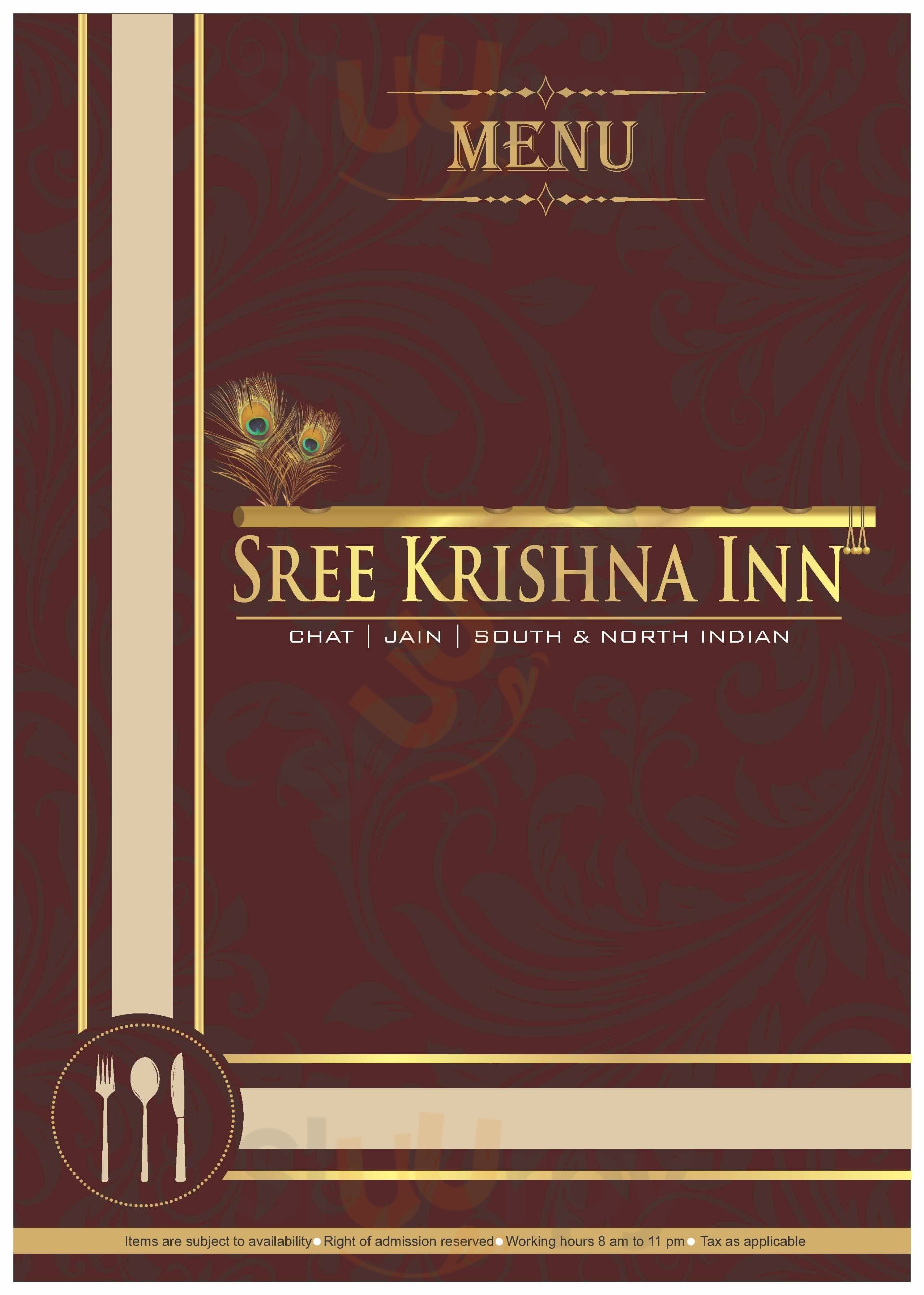 Sree Krishna Inn Ernakulam Menu - 1