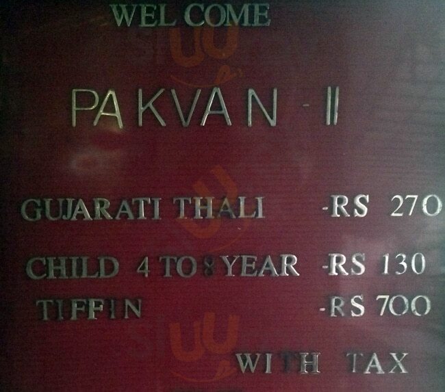 Pakvan Ahmedabad Menu - 1