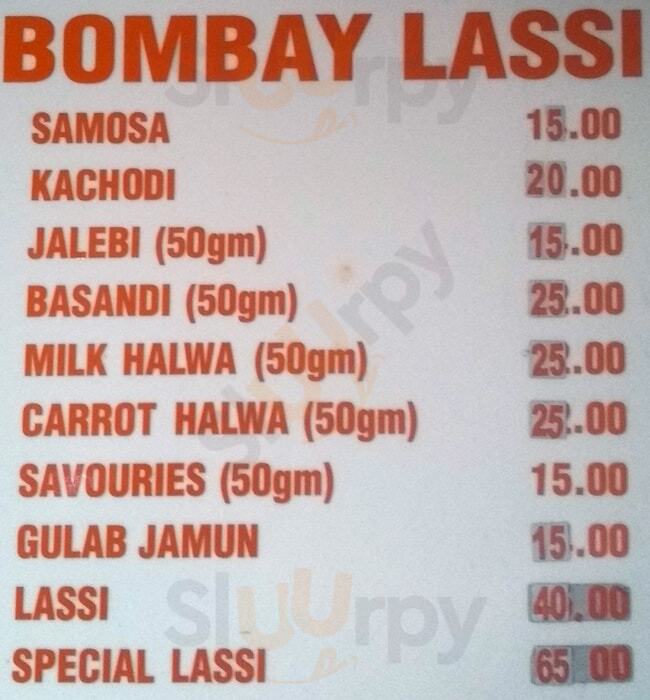 Bombay Lassi Chennai (Madras) Menu - 1