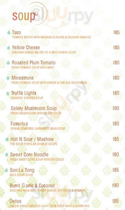 70 Degrees East Ahmedabad Menu - 1