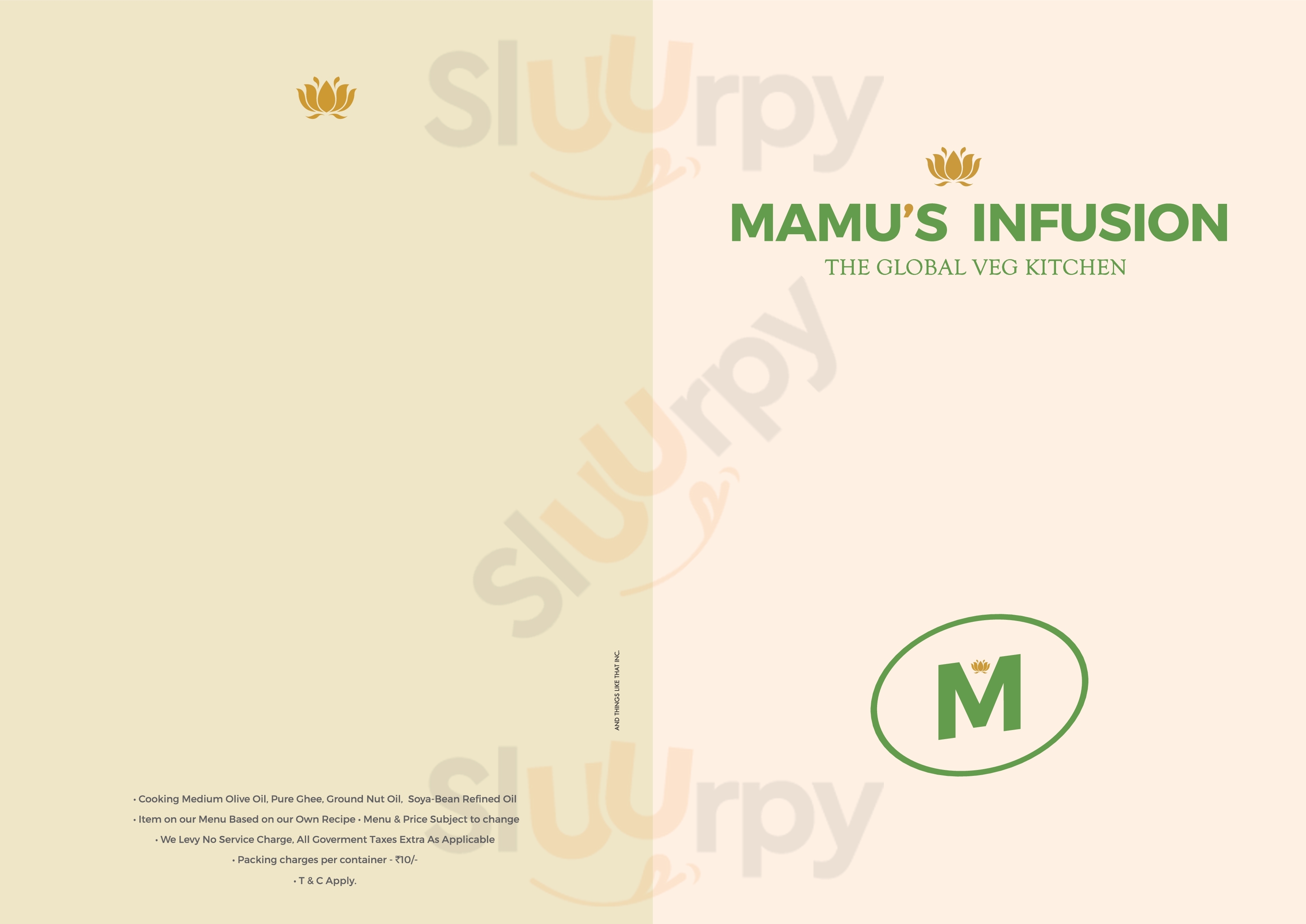 Mamu's Infusion Jaipur Menu - 1