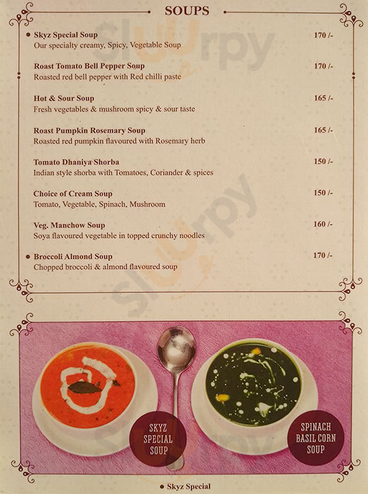 Skyz Restaurant & Banquet Ahmedabad Menu - 1