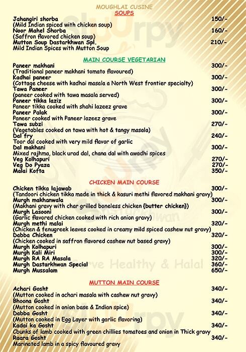 Raafae's Dastarkhwan Thane Menu - 1