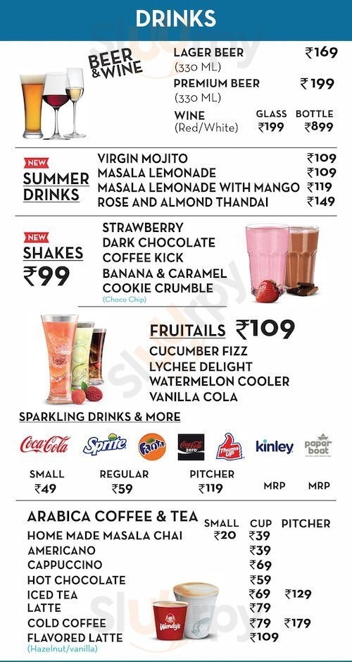 Wendy's Gurugram (Gurgaon) Menu - 1