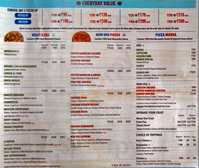Domino's Pizza Lucknow Menu - 1