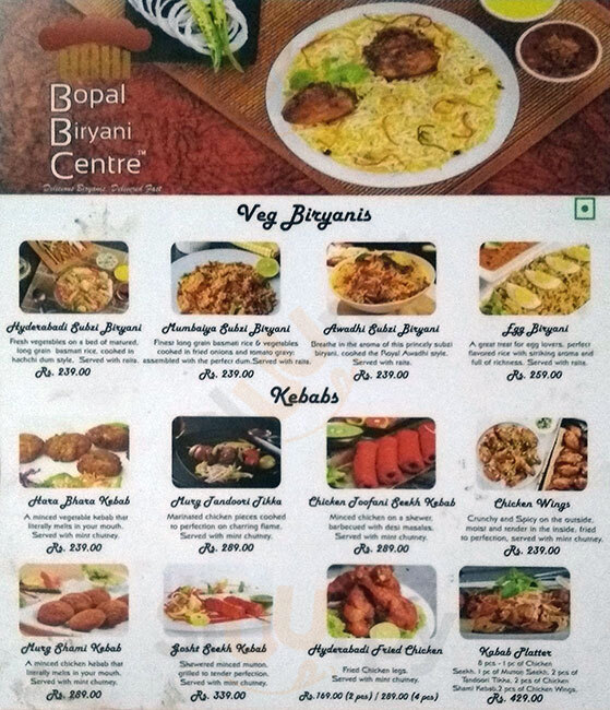 Bopal Biriyani Center Ahmedabad Menu - 1