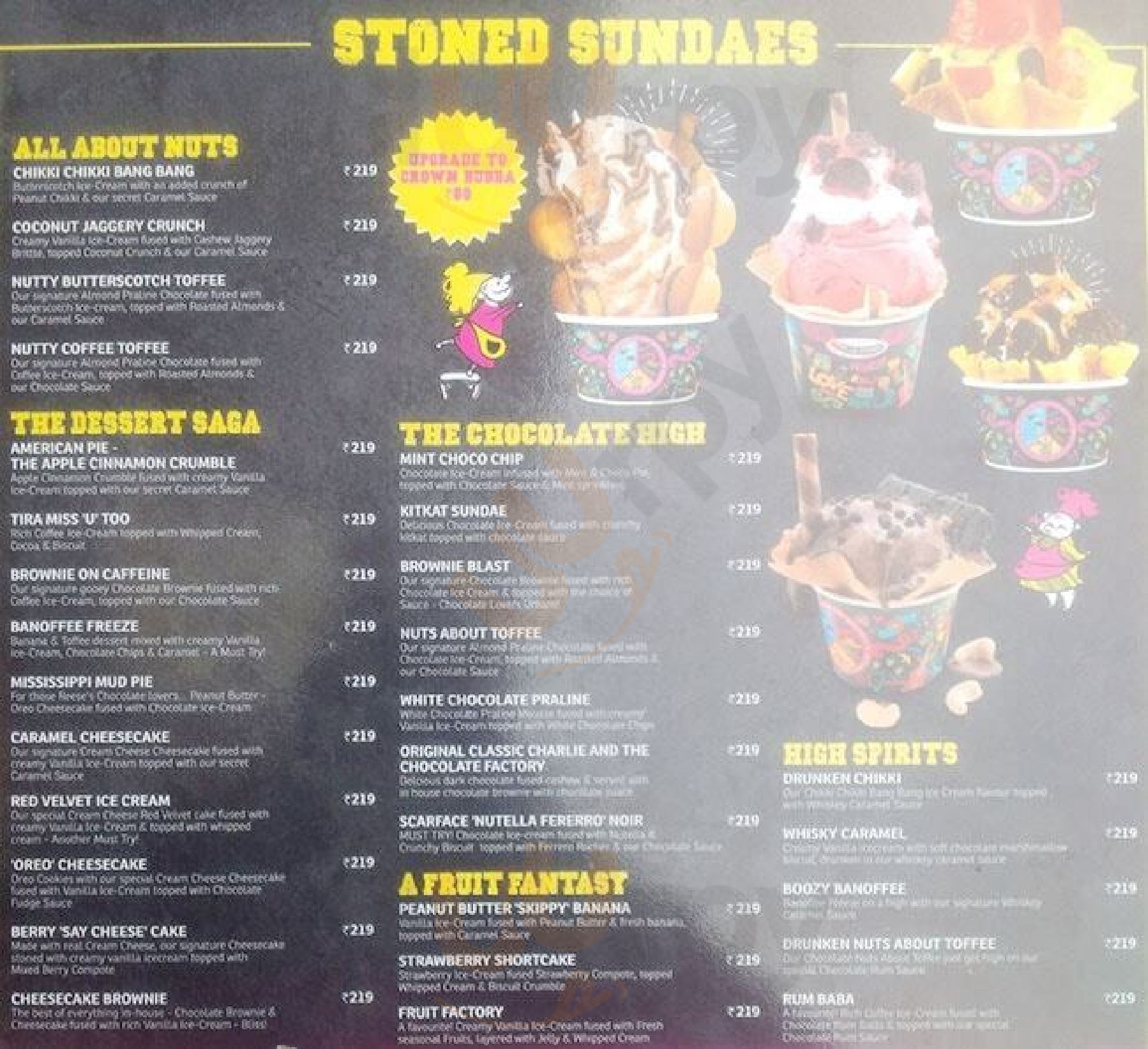 Oh So Stoned! Gurugram (Gurgaon) Menu - 1