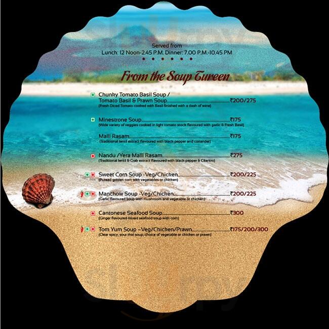 Sea Crest Restaurant & Bar Chennai (Madras) Menu - 1