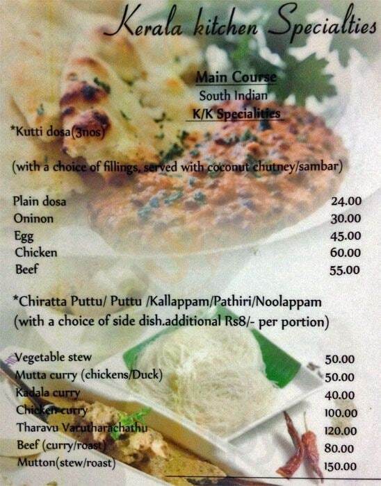 Kerala Kitchen Aluva Menu - 1