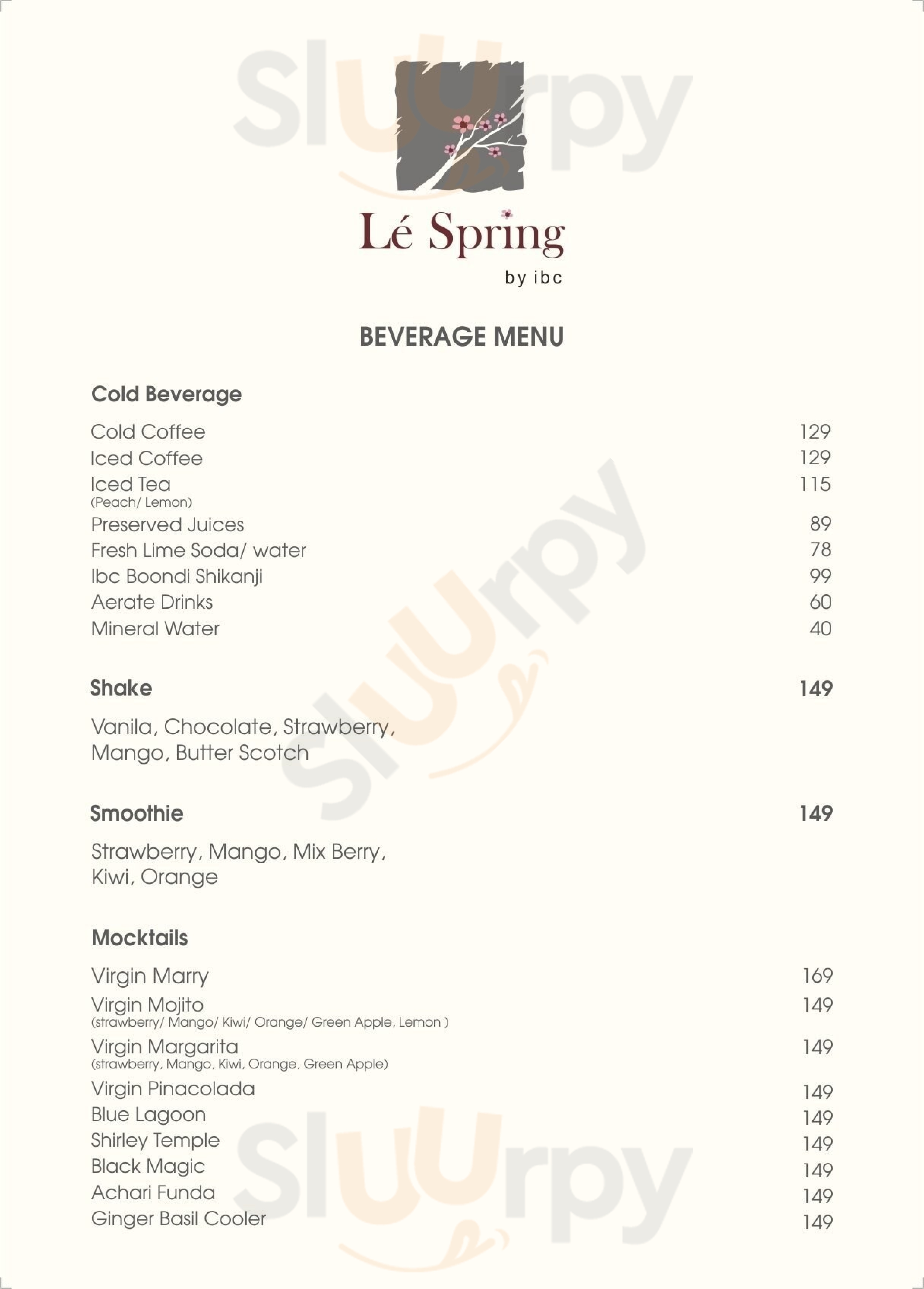 Le Spring Jaipur Menu - 1