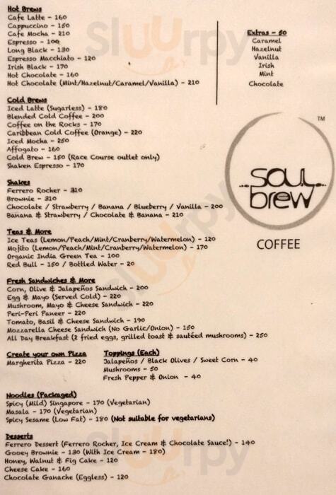 Soul Brew Coffee Vadodara Menu - 1