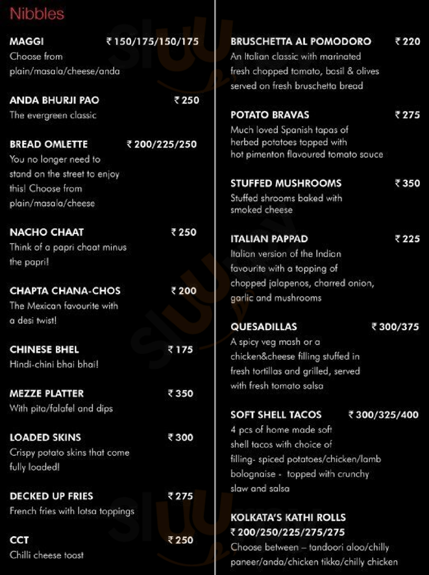 M Bar Kitchen Kolkata (Calcutta) Menu - 1