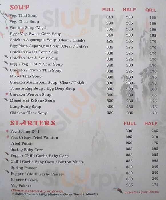 Kim Ling Kolkata (Calcutta) Menu - 1