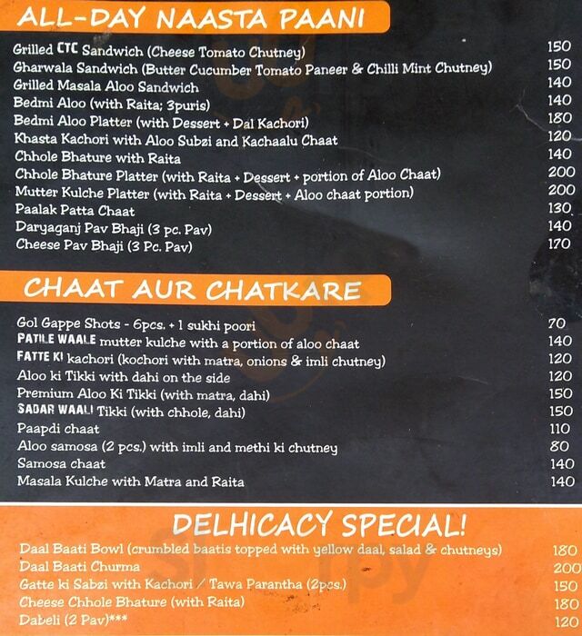 Delhicacy Gurugram (Gurgaon) Menu - 1