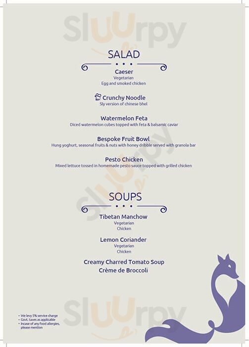 Sly Fox Gastro Club Kolkata (Calcutta) Menu - 1