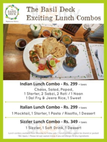 The Basil Deck Pune Menu prices restaurant rating