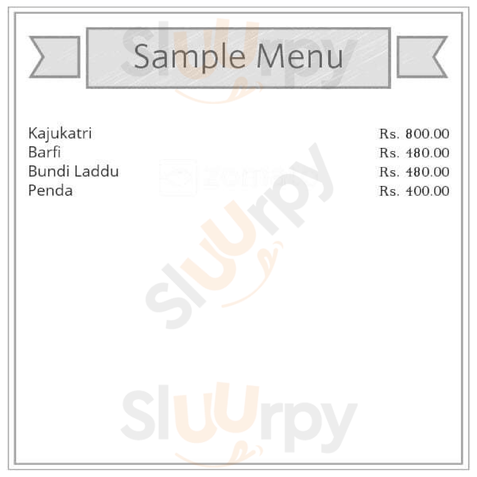 Mehta Sweets & Restaurant Ahmedabad Menu - 1