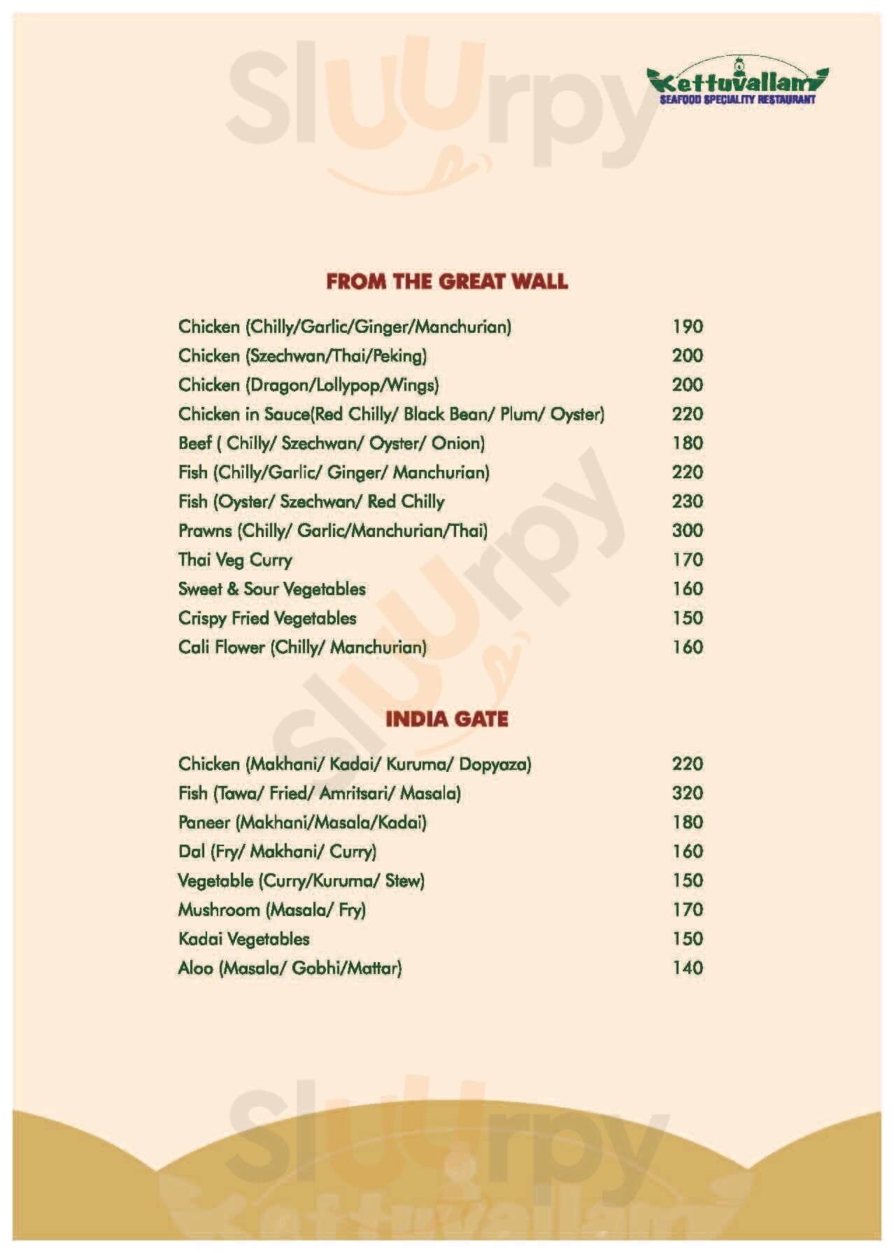 Kettuvallam Restaurant Kakkanad Menu - 1