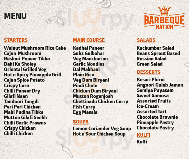 Barbeque Nation Chennai (Madras) Menu - 1