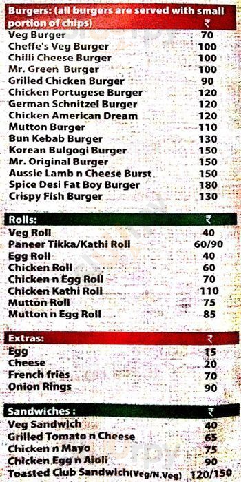 Roasted Rooster Lucknow Menu - 1