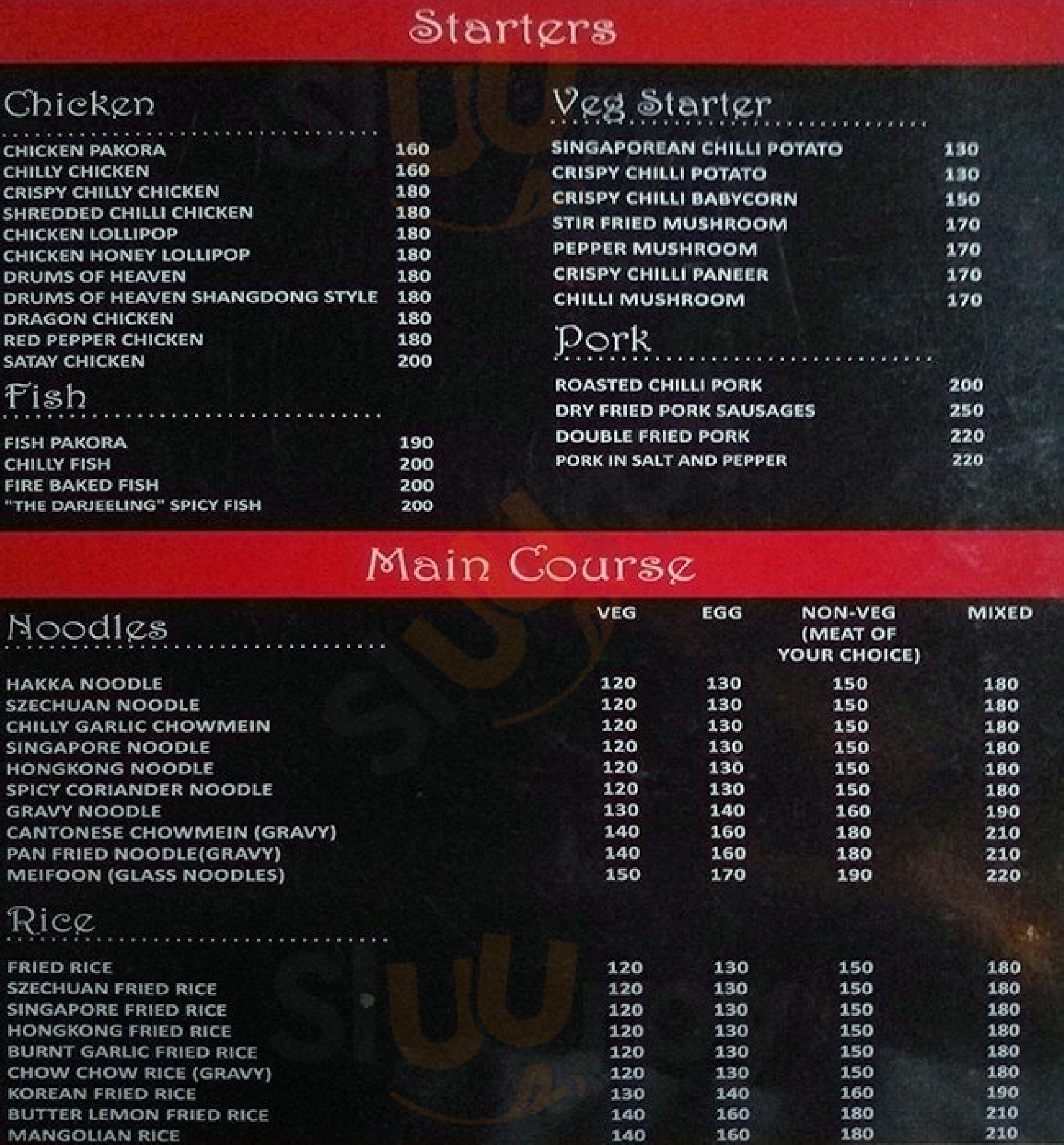 The Darjeeling Kolkata (Calcutta) Menu - 1