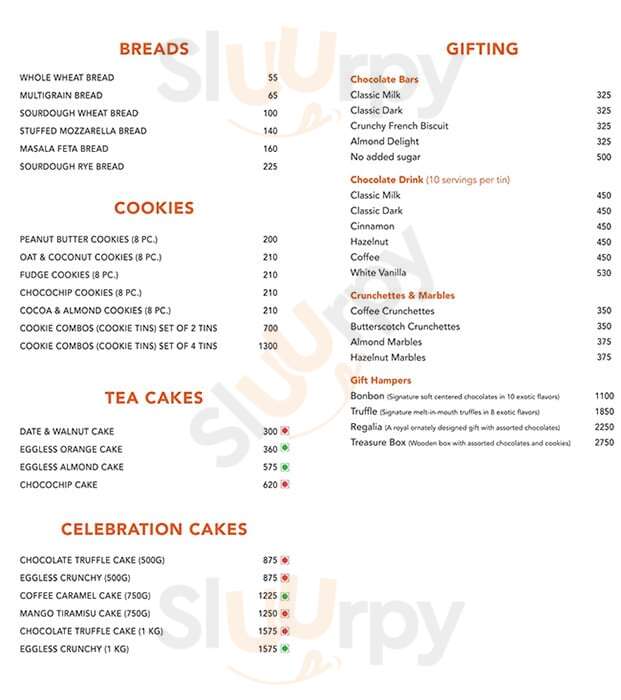 Chokola Cafe Gurugram (Gurgaon) Menu - 1