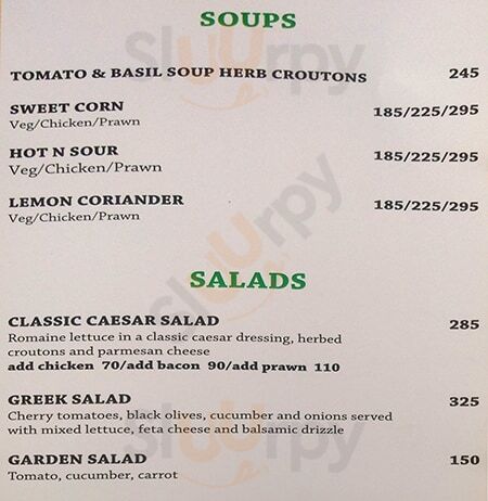 Circus Gurugram (Gurgaon) Menu - 1