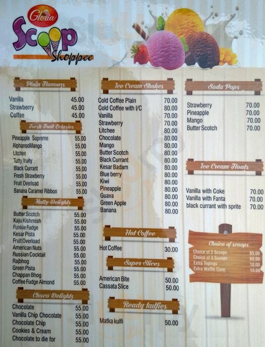 Gloria Ice Cream Lucknow Menu - 1