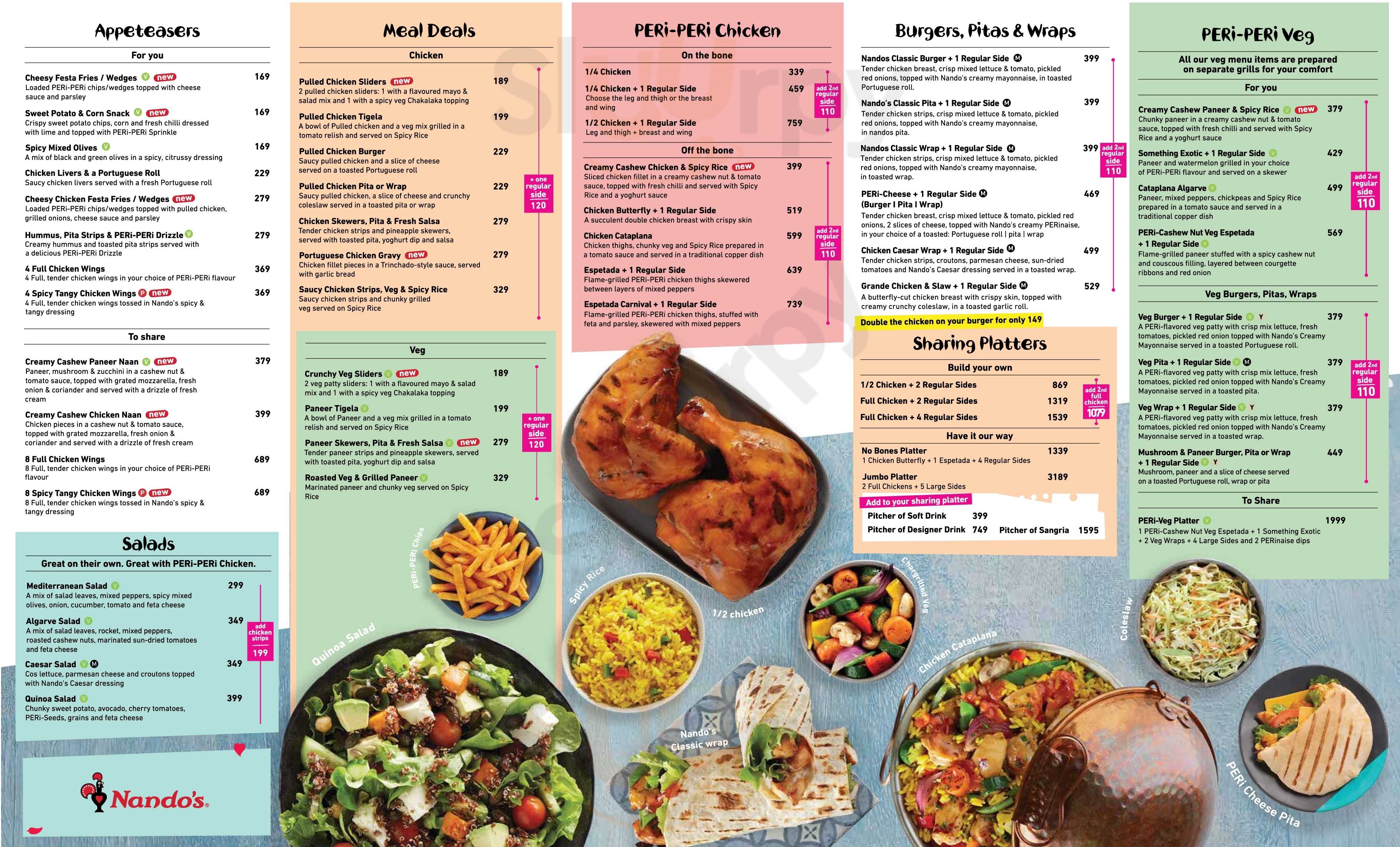 Nando's Chennai (Madras) Menu - 1