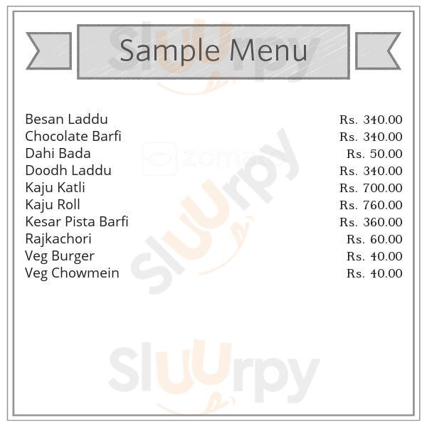 Sharma Sweets Jaipur Menu - 1