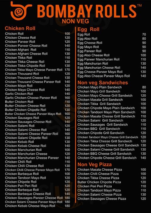 Bombay Rolls Thane Menu - 1