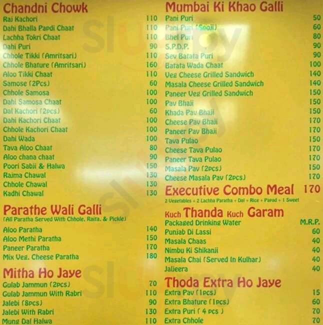 Chaat Bazaar Pune Menu - 1