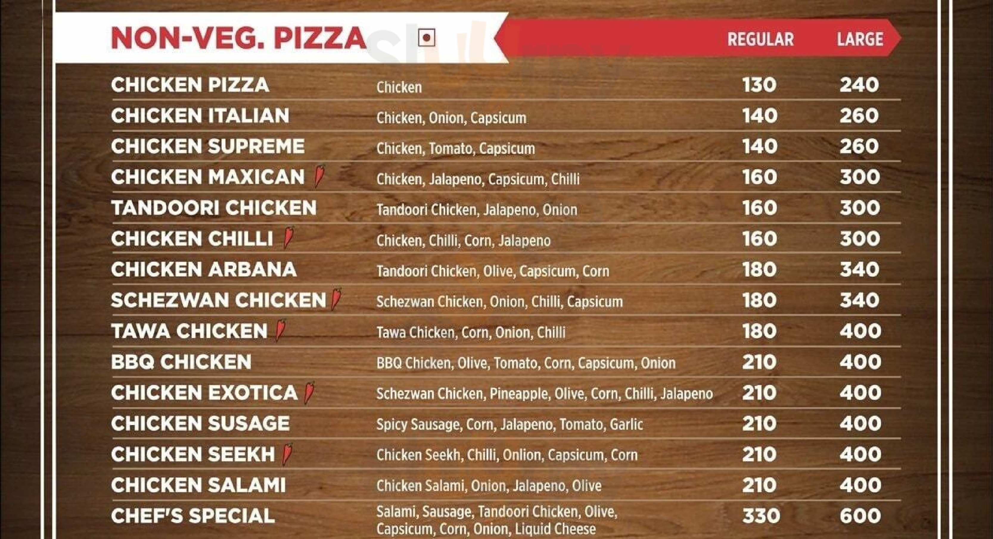 Chef's Pizza Ahmedabad Menu - 1