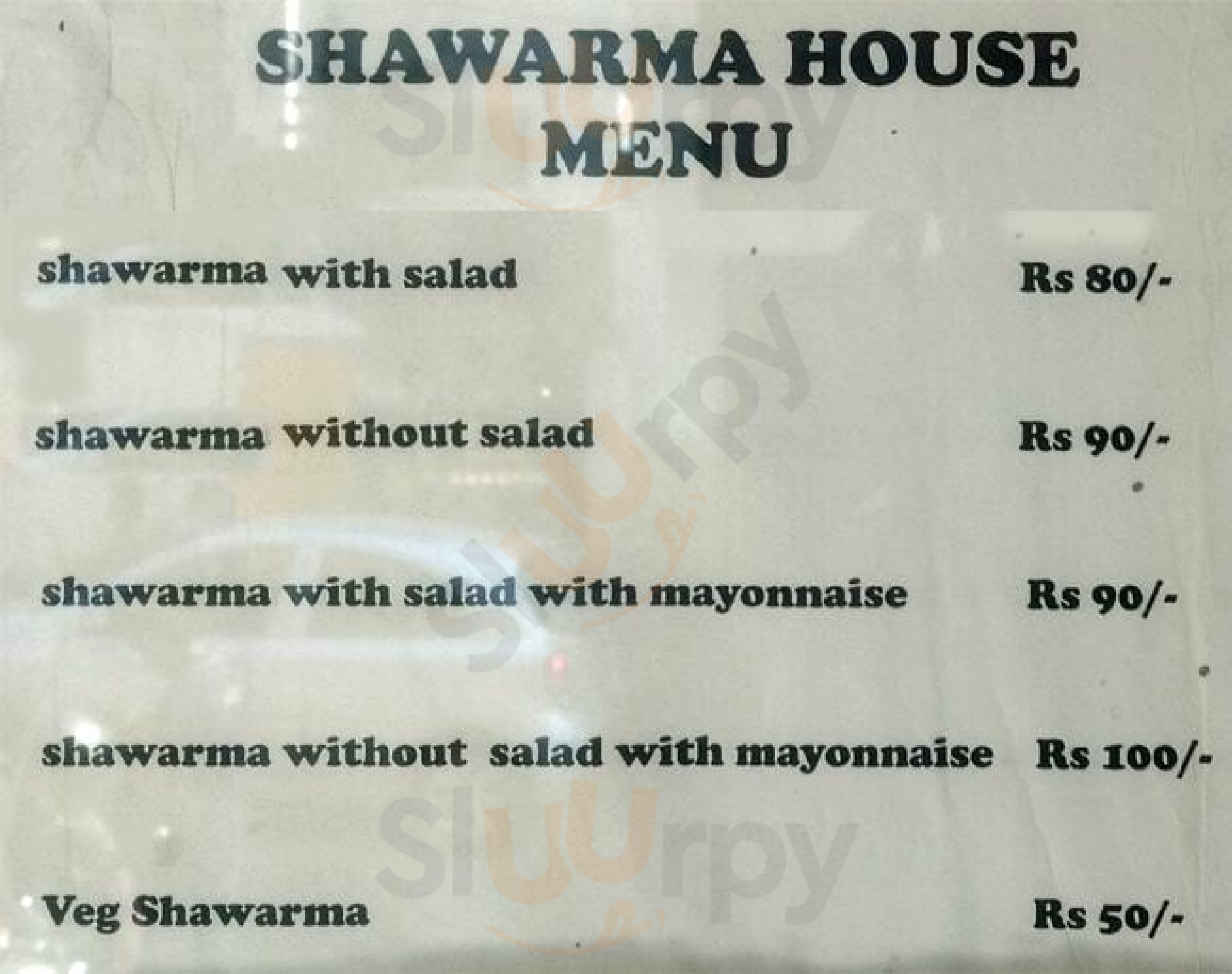 Shawarma House Hyderabad Menu - 1