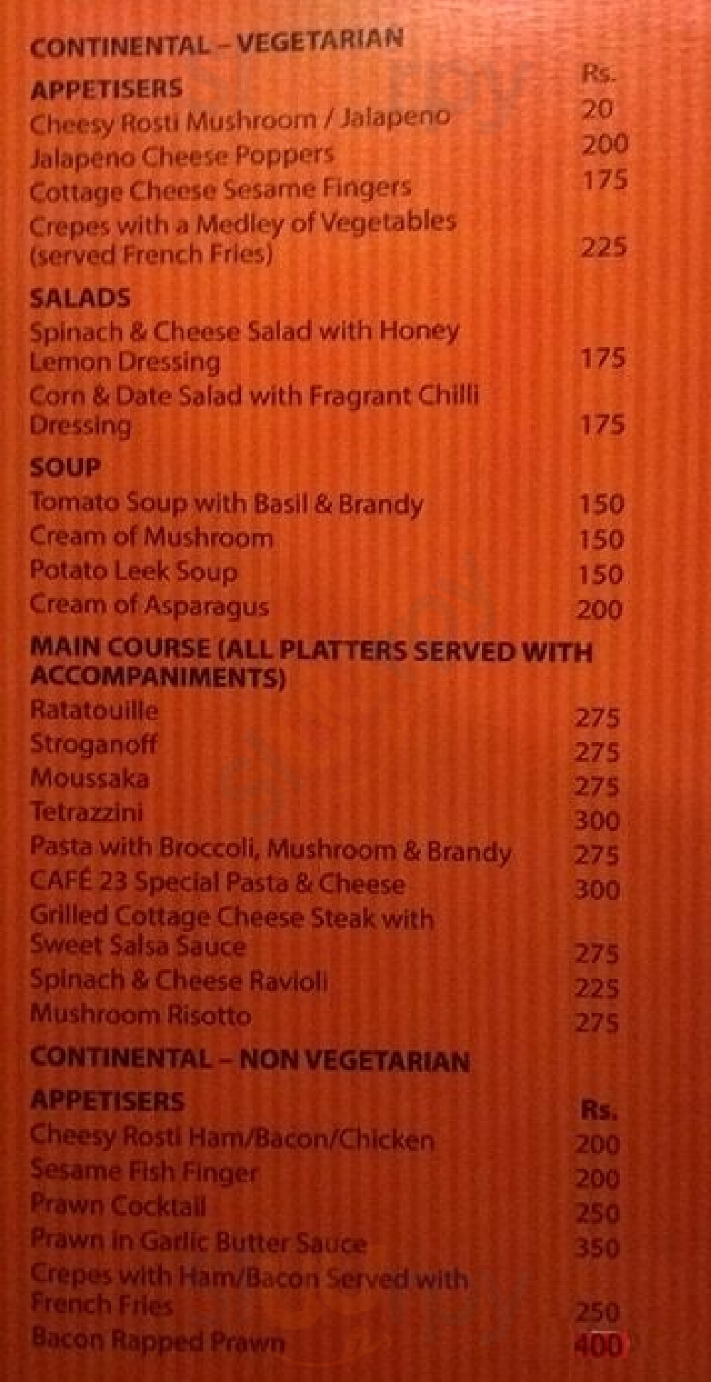 The Food Storey Kolkata (Calcutta) Menu - 1