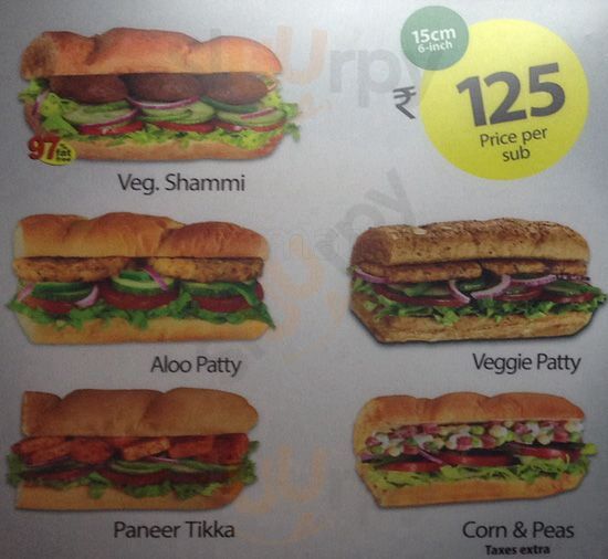 Subway Vadodara Menu - 1