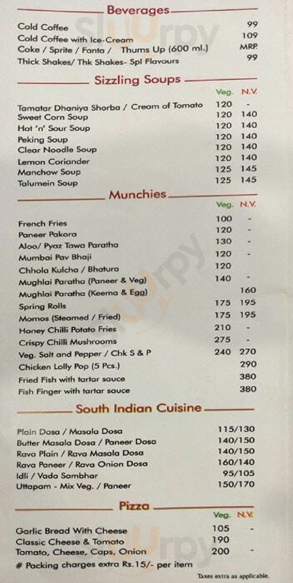 Aryan Family's Delight Lucknow Menu - 1