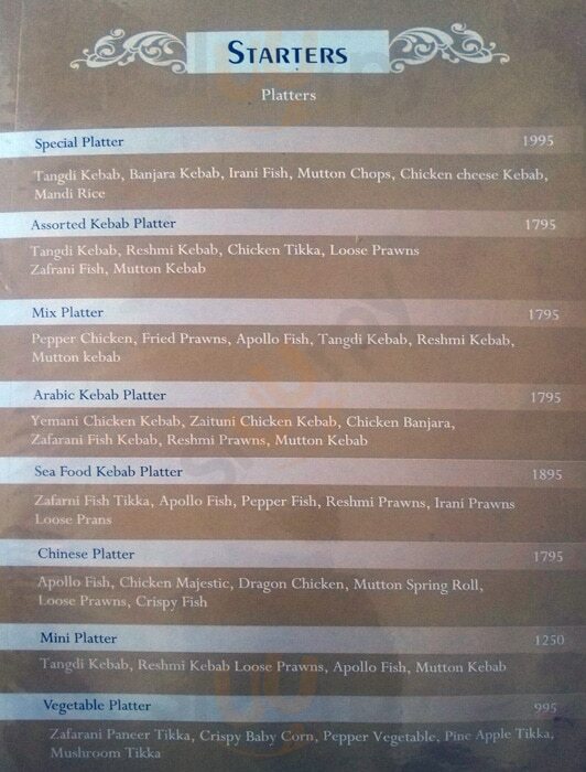 Kholanis Hyderabad Menu - 1