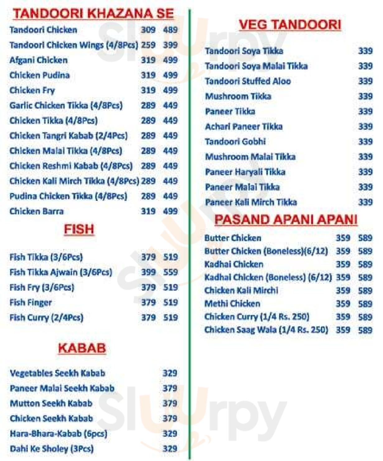 Raj 31 Delhi Foods Corner Gurugram (Gurgaon) Menu - 1