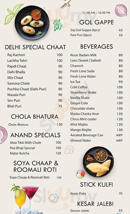 Anand Sweets & Savouries Bengaluru Menu - 1