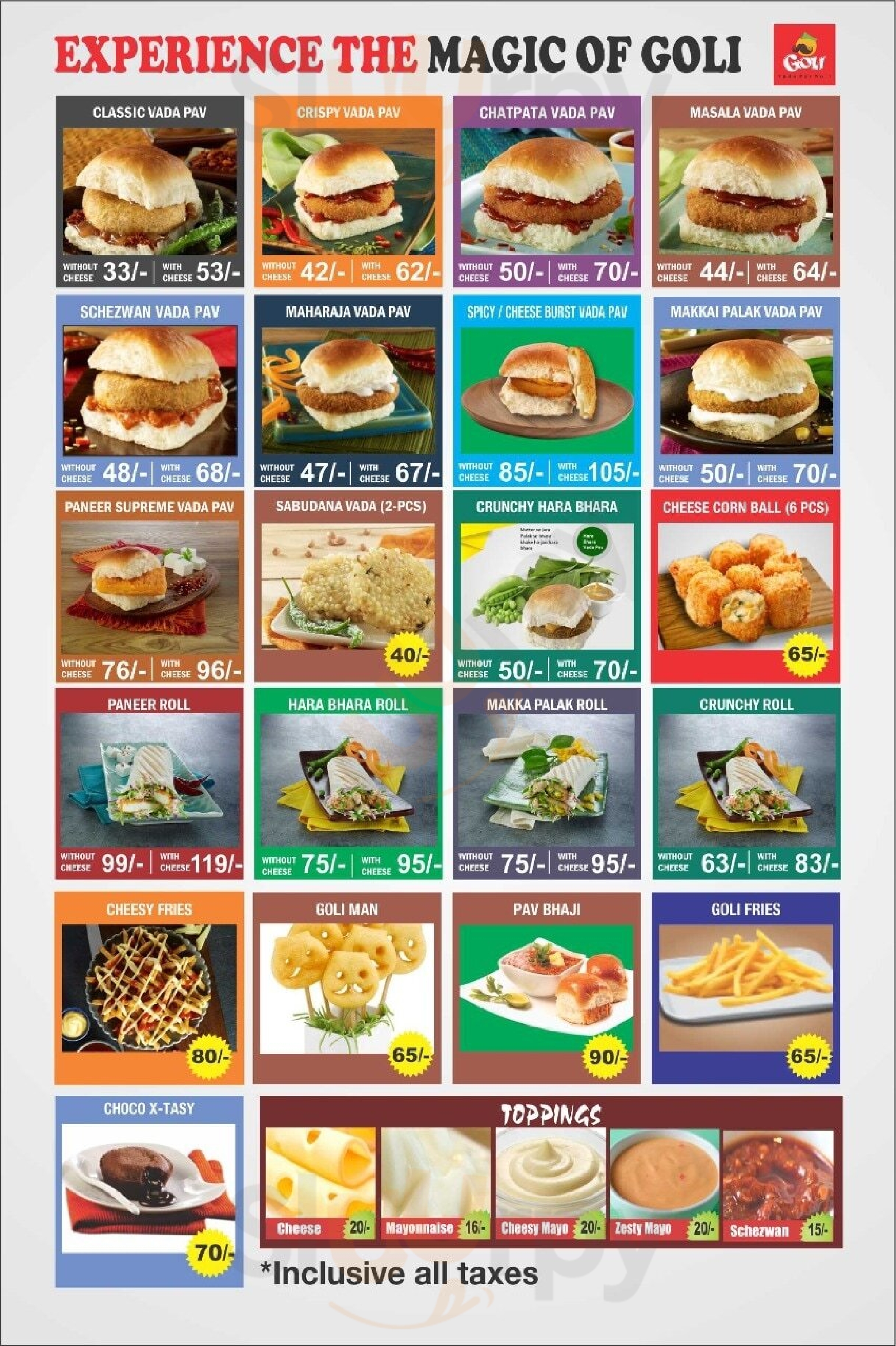 Goli Vada Pav No. 1 Gurugram (Gurgaon) Menu - 1