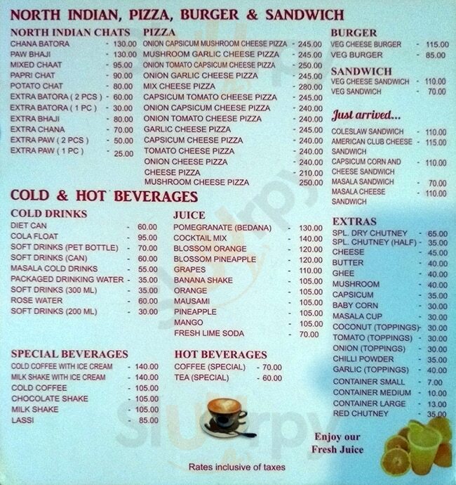 Super Snacks Bar Kolkata (Calcutta) Menu - 1