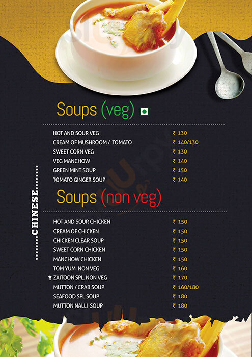 Zaitoon Multicuisine Restaurant Chennai (Madras) Menu - 1