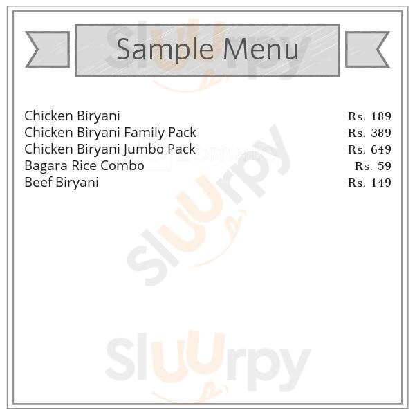 Hotel City Diamond Restaurant Hyderabad Menu - 1