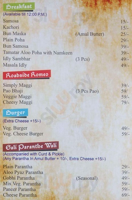 Rockie's Food Servers Jaipur Menu - 1