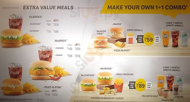 Mc. Donalds Gurugram (Gurgaon) Menu - 1